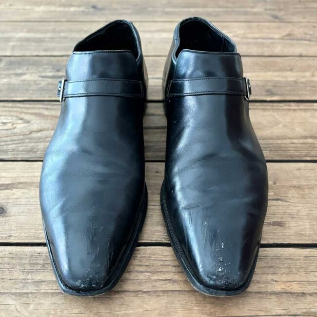 Schoenrenovatie Crockett and Jones Portman polijsten beschadigd leer - The Royal Treatment