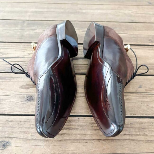 Schoenrenovatie Santoni Opanca after - The Royal Treatment