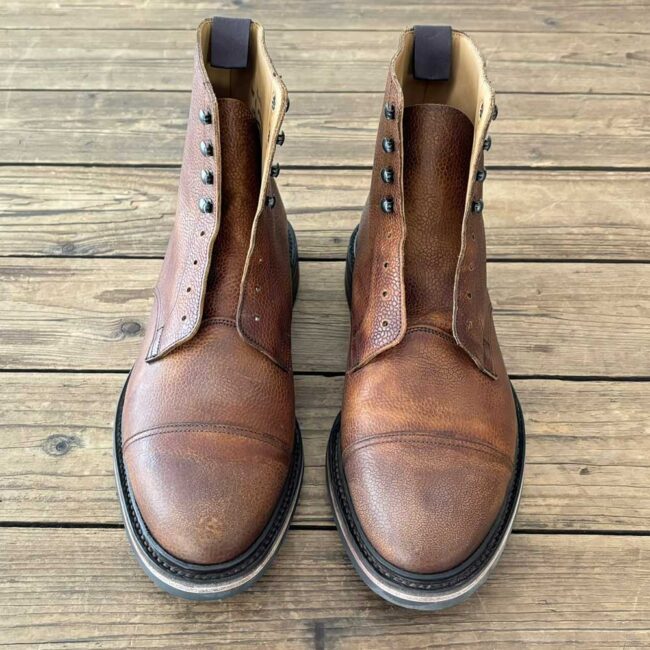 Crockett and Jones Carte Blanche make-over patina - The Royal Treatment