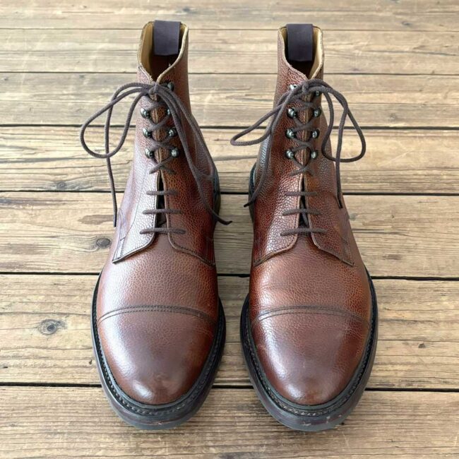 Crockett and Jones Carte Blanche make-over patina - The Royal Treatment