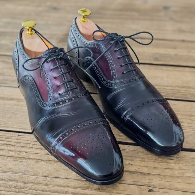 Santoni Carte Blanche make-over patina - The Royal Treatment