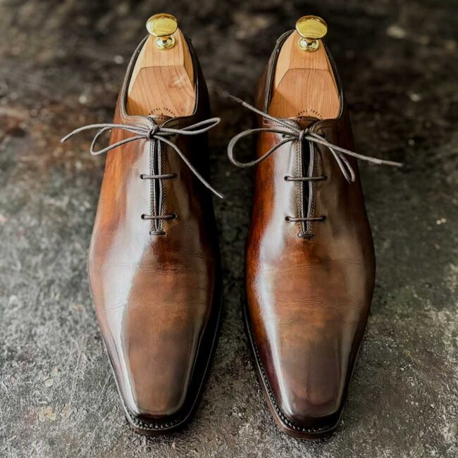 Santoni Carte Blanche make-over patina - The Royal Treatment