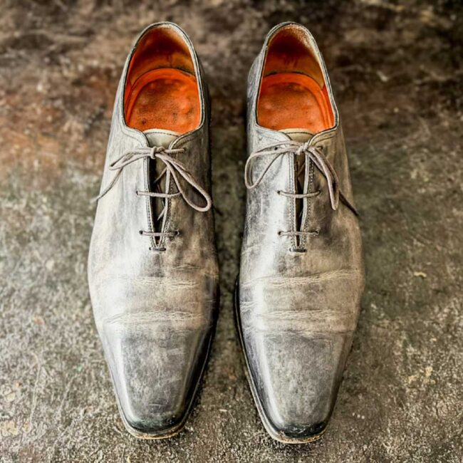 Santoni Carte Blanche make-over patina - The Royal Treatment