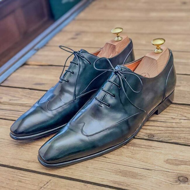 Santoni Carte Blanche make-over patina - The Royal Treatment